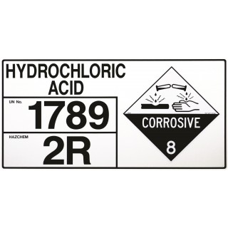 Hazchem Storage Sign - Hydrochloric Acid